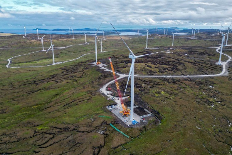 Renewable energy wind farm infrastructure